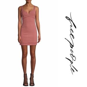 Free people terracotta mini dress